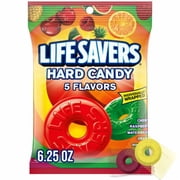 Life Savers 5 Flavors Hard Candy Individually Wrapped Bag 6.25 oz - Pack of 2