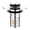 Round hole, variant on Not Odor Bathroom Sink Drain Filter Push Down Stoppers with Hair Strainer Steel Basin Waste Plugs For Easy Cleaning