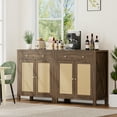 thumbnail image 2 of Biuhony 31" Sideboard Buffet Cabinet with Storage Rattan Accent Cabinet with Door & Drawer for Kitchen, Entryway, Living Room, 2 of 7