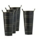 thumbnail image 3 of Cubo floral BLESIY Francés florero decoración de Metal maceta de almacenamiento Patio Negro, 3 of 8