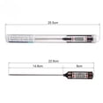 thumbnail image 2 of Digital Meat Thermometer with Instant Read Probe – Cooking & Candy Thermometer for BBQ, Grill, Deep Fry, Baking, Milk, Liquids, Candle Making, and Roasting – Kitchen Food Thermometer - Black, 2 of 4