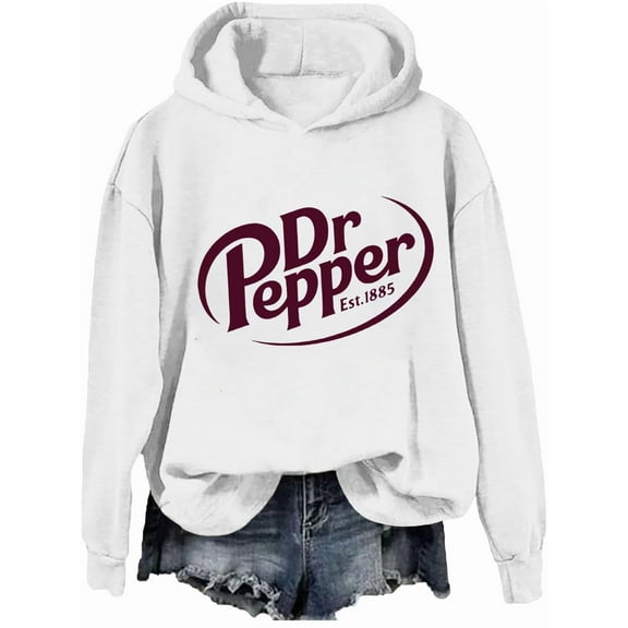 Dr Pepper Hoodie Women Men Dr Pepper Sweatshirt Long Sleeve Pullover Shirts