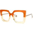 thumbnail image 1 of wonima44 VOOGLAM Square Blue Light Blocking Glasses for Women Oversized Thick Fashion Eyewear with Pearl Inlay Arm Anti Eyestrain UV, 1 of 1