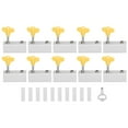 thumbnail image 2 of 10Pcs Window Locks, Dual Hole Sliding Security Window Lock Adjustable Window Locks Security Window Stoppers For Patio Bedroom Home And Office, 2 of 8