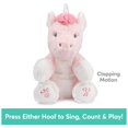 thumbnail image 4 of Peluche GUND Baby Alora The Unicorn Singing with ABC Song, 4 of 8