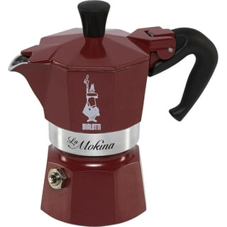 Bialetti - Moka Induction, Moka Pot, Suitable for all Types of Hobs, 2 Cups  Espresso (2.8 Oz), Red