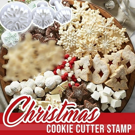 

Xmas Baking Party Cookie For Holiday Mould Gift Christmas Stamp Snowflake Cake Mould Cake Mould TANGNADE