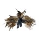 thumbnail image 3 of Bufanda de plumas góticas para el hombro, accesorio fotográfico cómodo, chal de plumas con amuleto Marrón, 3 of 9