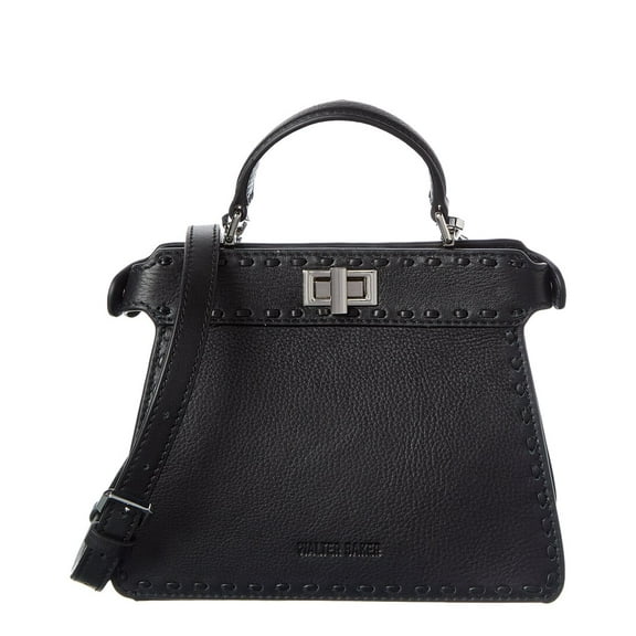 Walter Baker Reed Mini Leather Satchel, Black