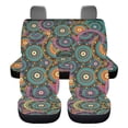 thumbnail image 2 of KUIFORTI Boho Mandala Auto Seat Covers Full Set, Front Seats and Rear Bench Cover Protector for Car Truck SUV, 4 Pack Vehicle Seat Protector Easy to Install, 2 of 7