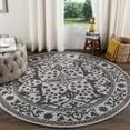 thumbnail image 2 of SAFAVIEH Restoration Vintage Wilson Border Wool Runner Rug, Silver/Grey, 2'3" x 8', 2 of 10