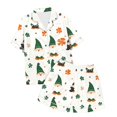 thumbnail image 4 of Pajama Set for Girls 2PC St. Patrick's Day Lapel Button up Kids Loungewear Boys Sleepwear 2 Piece Outfits Z27-White 10-11 Years, 4 of 4