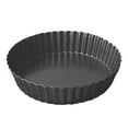 thumbnail image 2 of Sturdy Nonstick Tart Pan - Removable Bottom, 6/8/10In Round Carbon Steel Quiche Pan for Baking, Heavy Duty Tart Mold loose for Pie, Mousse Cakes, Fruit and Desserts, 2 of 8