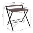 thumbnail image 3 of Escritorio de Estudio Mesa de Laptop Marron FurnitureR moderno, 3 of 5