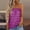 Purple, variant on Uinagy Women's Striped Printed Elastic Casual Loose Comfortable Tube Top T-Shirt Vest Top