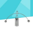 thumbnail image 3 of Metal Balancing Balls Swing WeightLifting Iron Men Desktop Crafts Ornaments Home Office Desk Decor Toy (Silver), 3 of 5