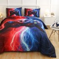 thumbnail image 6 of Btargot Boys Game Console Boys Comforter Set Twin Lightning Gaming Bedding Set Red-Blue for Kids, 6 of 9