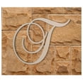 thumbnail image 2 of Wooden Letter T, Wooden Wall Hanging, Large Wooden Letters, Cursive Wood Letter, 2 of 9