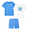 Blue/White, variant on Garanimals Newborn, Baby & Toddler Boy Cotton 3-Piece Set, Graphic T-Shirts & Pull-On Shorts, Sizes 0-6T