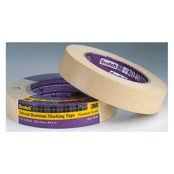 2040-24A-BK - Scotch Solvent Resistant Masking Tape - 24 mm x 55 m - (Pack of 1)