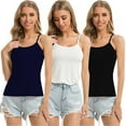 thumbnail image 6 of [BRAND DROPSHIPPING!]Women's Shirt Strap Bottoming Solid Color Underwear, 6 of 6