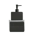 thumbnail image 6 of Arikago Dish Soap Dispenser and Sponge Holder, Matte Ceramic Hand Soap Dispenser for Kitchen Sink, Farmhouse Liquid Soap Dispenser Pump for Kitchen Countertop, Bathroom, Black, 4 x 7.8 Inch, 6 of 7