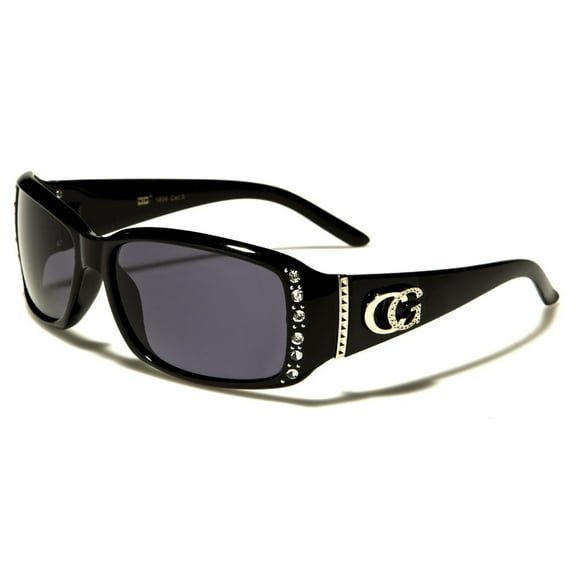 CG Eyewear Black Women's Hot Rhinestone Bling Sunglasses Free Shipping