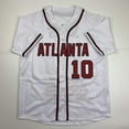 thumbnail image 4 of Autographed/Signed Chipper Jones Atlanta White Stat Baseball Jersey JSA COA, 4 of 4