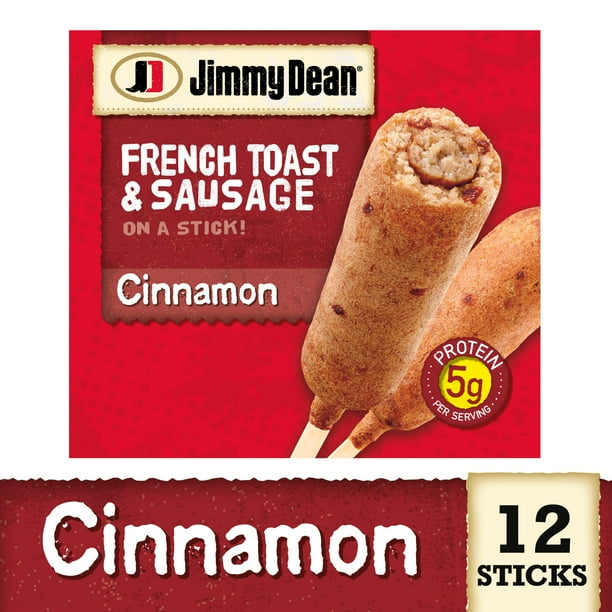 Jimmy Dean® French Toast and Sausage on a Stick, Cinnamon, 12 Count