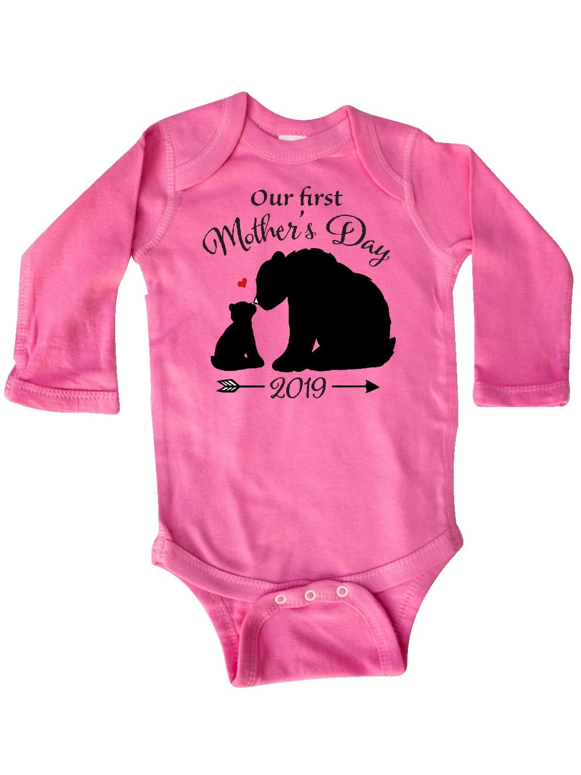 Cute Elephants Long Sleeve Creeper inktastic My Dad Loves Me
