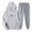 Gray, variant on Jogger Sets for Women 2 Piece Baggy Fit Funny Heart Print Track Suits Soft Solid Color Sweatsuits Set with Pockets