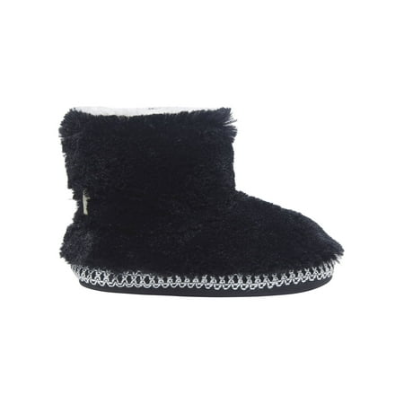 DF by Dearfoams Kids Furry Bootie slippers