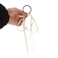 thumbnail image 5 of Unique Bargains 1 Pc Grace Solid Bow Long Ribbon Hair Elastic Band White, 5 of 5