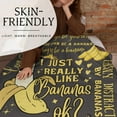 thumbnail image 4 of Funny Banana Gifts for Banana Lovers, Best Unique Banana Flannel Throw Blanket 50 x 60 inch, Skin Friendly, Novelty Banana Lover Gifts, 4 of 6