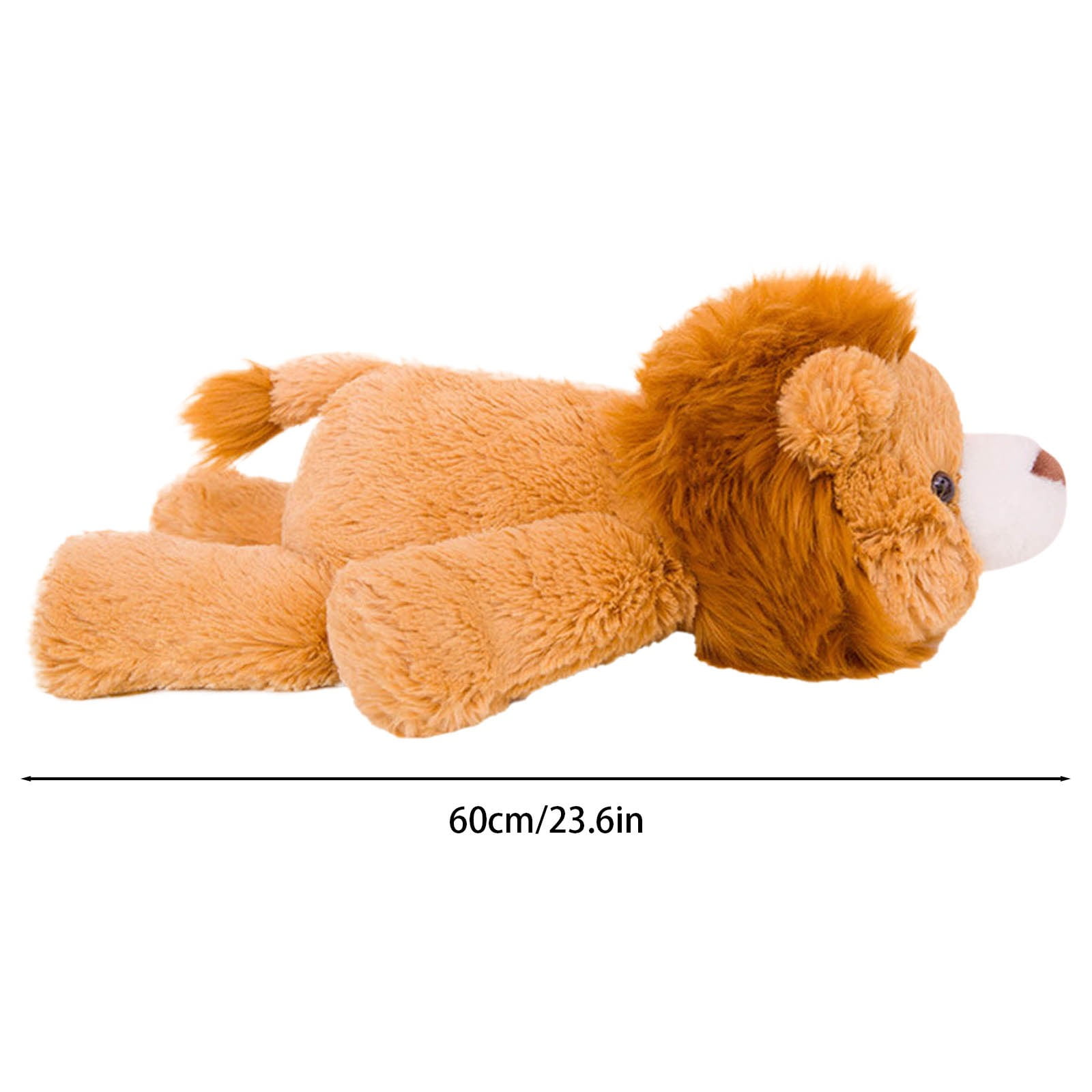BJBSJSZ Sensory Comfort Plush Throw Pillow Toy, Lion Weighted Stuffed Animals, Plushies Hugging Toy Gifts for Kids & Adults