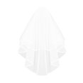 thumbnail image 2 of Bridal Veil - Double-Layered Solid Color Ribbon Edge Design Wedding Veil Soft Mesh Material Prom Cosplay Veil with Comb, 2 of 8