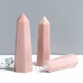 thumbnail image 3 of RSAMD 1PC Natural Pink Opal Tower Point Quartz Crystal Obelisk Wand Healing Stone Gems-6-7cm, 3 of 8