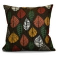 thumbnail image 2 of 16" x 16" Simply Daisy Autumn Leaves Fall Polyester Indoor/Outdoor Pillow, Teal Qty 1, 2 of 2