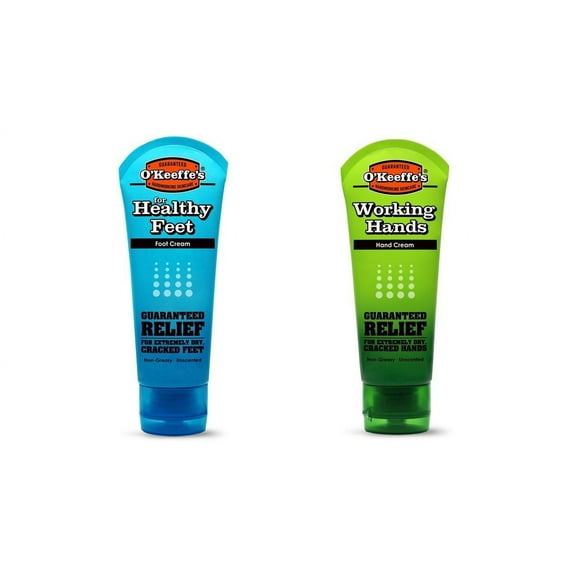 O'Keeffe's Working Hands & Healthy Foots Lot Combiné de 3 Onces de Tubes