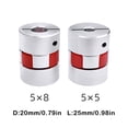thumbnail image 4 of yingyy 3D Printer Torx Couplers Flexible Shaft Aluminum Alloy Coupling Motor Connectors Repair Upgrade Modification Spare Parts Type 1 1Set, 4 of 6
