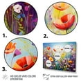 thumbnail image 3 of Designart "Rhapsody in Wildflower Blooms" Floral Metal Art Print Set, 3 of 5