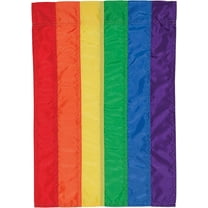 In the Breeze 3612 — Rainbow Garden Flag, Colorful Garden Accent, Pride Decoration