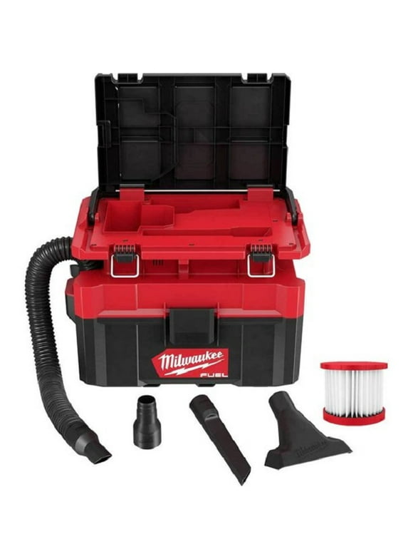 Restored Milwaukee 0970-20 M18 18V Fuel Packout 2.5 Gallon Wet/Dry Vacuum (Refurbished)
