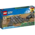 thumbnail image 2 of LEGO City Trains Switch Tracks 60238, 6 Pieces, Toy Train Track Extension Pack, Accessory Set, 2 of 6