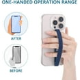 thumbnail image 4 of 3 Pcs Support de Sangle de Téléphone en Silicone Réutilisable Charge Sans Fil Compatible Détachable Universel pour Doigt pour Étui de Téléphone, 4 of 7