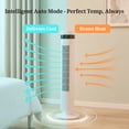 thumbnail image 5 of Ethovia 35-Inch Bladeless Tower Fan – Featuring LED Display & Remote Control, High-Speed DC Motor, 5 Speeds, 4 Modes, 64° Oscillation for Bedroom Office, White, 5 of 6