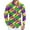 Gold, variant on Fgvctg Mens Button Down Shirt Mardi Gras Carnival Party Long Sleeve V Neck Shirt Funny Mask Print Collared Blouse Plus Size Business Casual Tops Saffron XL