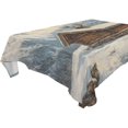 thumbnail image 4 of BZSMCE Square Tablecloth Wooden Cabin Pattern Tableclothes, 4 of 9