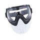 thumbnail image 5 of Máscara de esgrima Equipo de protección facial Correa ajustable profesional universal Blanco y negro, 5 of 9