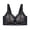 Black, variant on Women Adjustable Strap BraPattern Comfort Bra with Wide Supportive Straps and Ribless Design for All-Day Wear A Blue